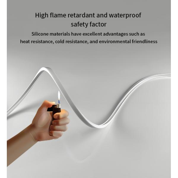 08*08mm Indoor LED Strip With Silicone Cover With Neon Border UV ETL FCC Certified