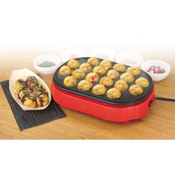 20 Holes Electric Takoyaki Maker , Japanese Takoyaki Electric Grill
