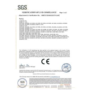 NINGBO SHINE-RUN LIGHTING TECHNOLOGY CO., LTD. Certifications