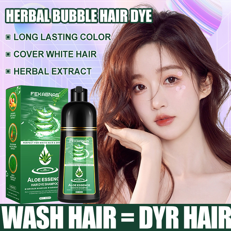 Shampoo Coloration Cheveux Mousse Rapide 3 en 1 Formule Végétale 500ml