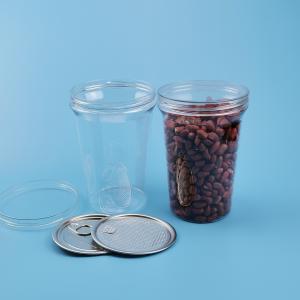 L'ANIMAL FAMILIER 27oz transparent 800ml a vissé les pots en plastique de
