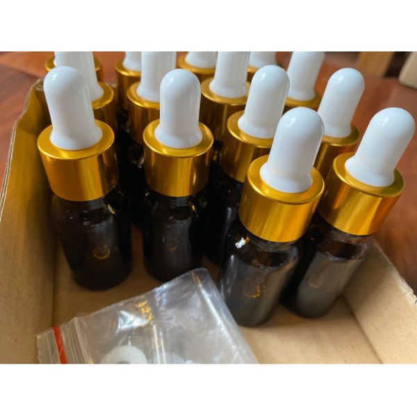 Custom Essential Oil Glass Bottles 5ml-120ml | Amber Glass Dropper Bottles for Serum, Tincture, CBD Oil Packaging
