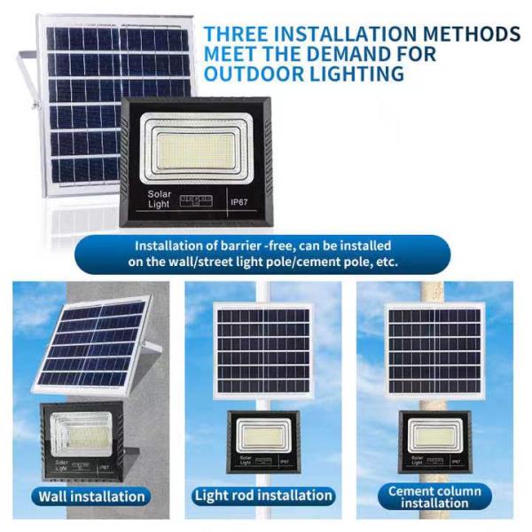 Lamp Luminous Flux lm 300-800 Solar Charging Floodlight for Warehouse and Stadium