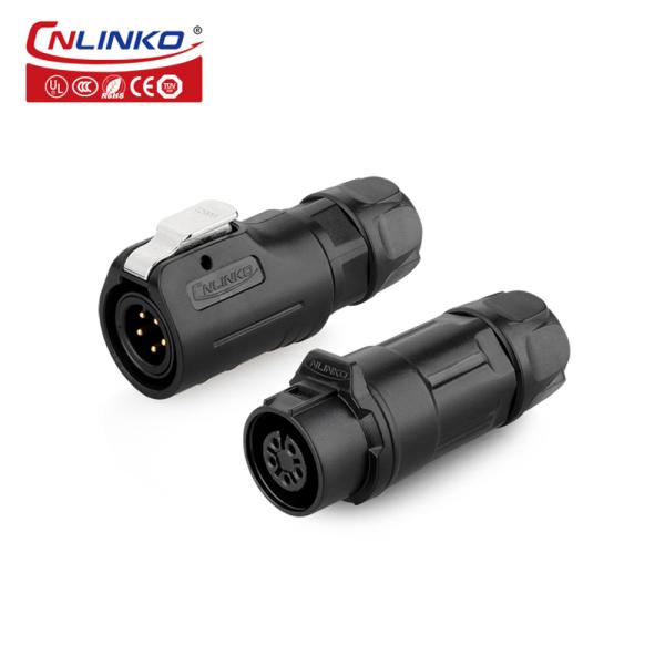 Water Resistance IP68 in Mated Cable Connector Outdoor Use M12 5 Pin Waterproof Connectors