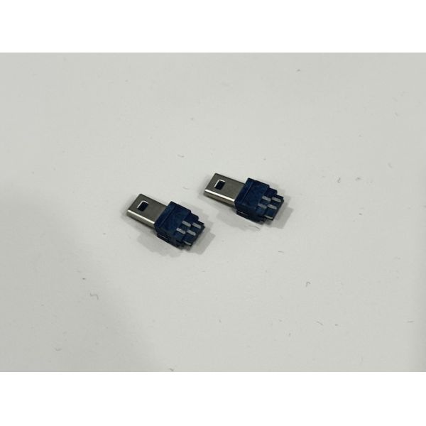 Mini USB 8-Pin Female Wire-End Connector Gold-Plated Brass Shell | Electronic Cable Connector for Power & Signal Transmission