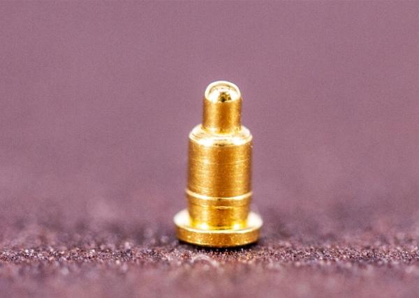 Straight Pogo Test Pins , Spring Pogo Pins Surface Mounted Single Row