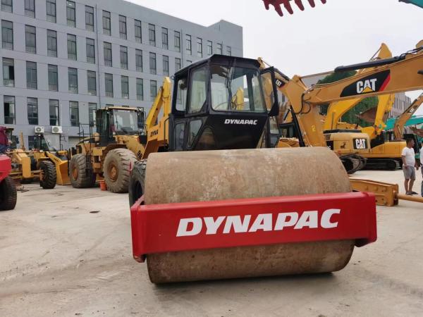 CA301D Secondhand Double Drum Vibratory Roller Earth Compactor Machine