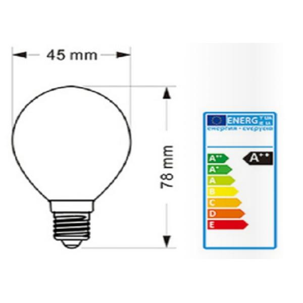 шарики СИД нити 4В Г45 Диммабле декоративные с золотым/ясным стеклом