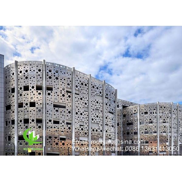 3D Hollow Design Perforated Aluminum Panel for Facade Cladding with Powder Coated Customizable Patterns