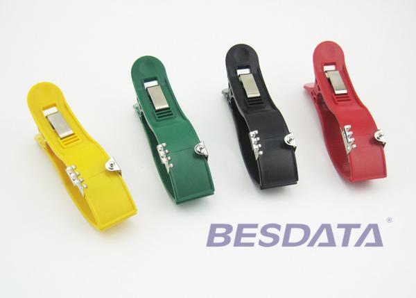 EKG Limb Clamp Metal Wireless ECG Electrodes For Banana / Din 4.0 Plug