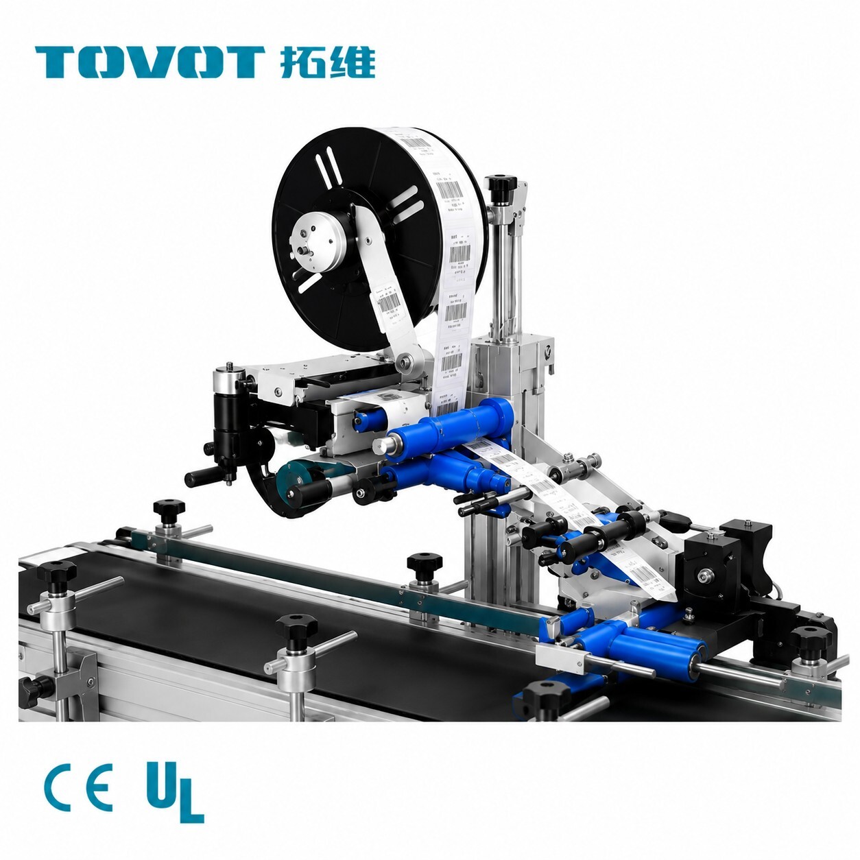 25–80 Pcs/Min Print And Apply Label Applicator Systems For Cartons / Flat Packages
