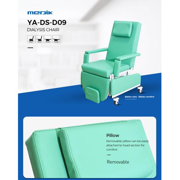 Hospital CPR Function Patient Electric Hemodialysis Chair Adjustable Headrest