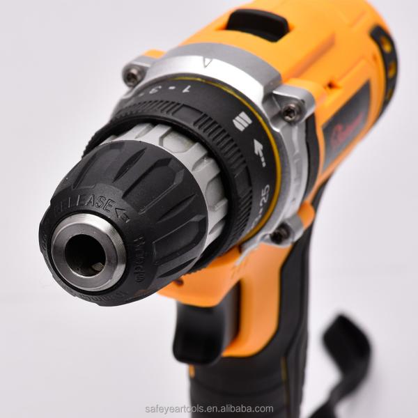 43N.M Handheld Power Drills 21V 3/8in Combi Impact Cordless Drill For Home Use