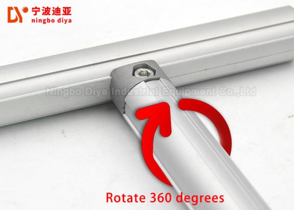 Inner Rotate Type Lean Tube Connector Zinc Plated Multi Connector