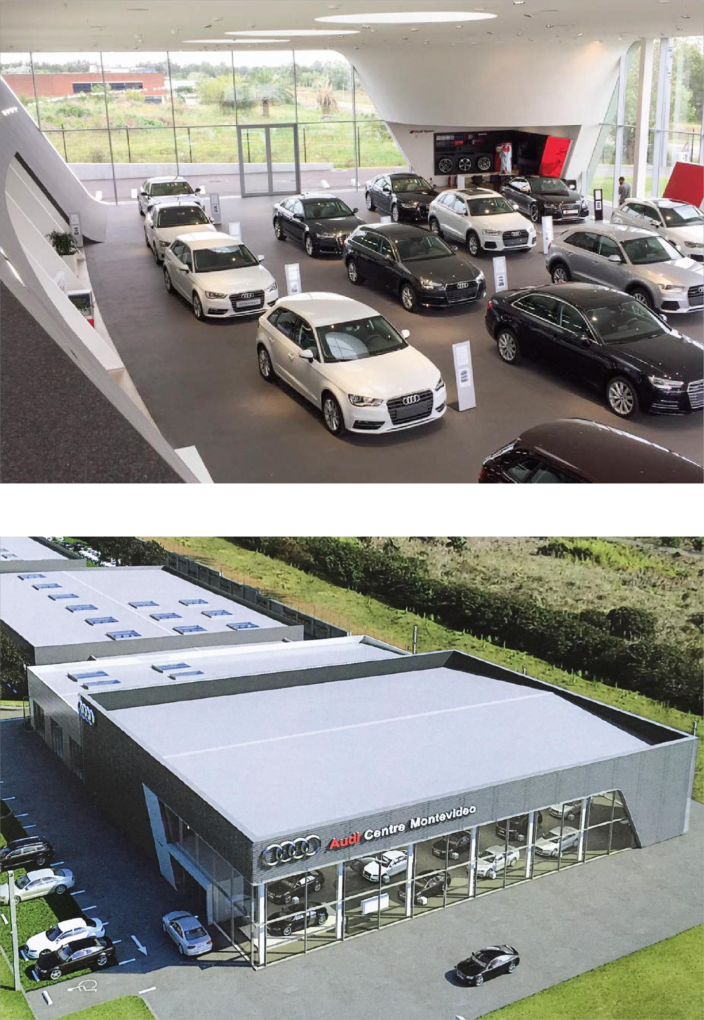 High Strength Steel Frame Commercial Building , Modern Prefabricated Building Factories