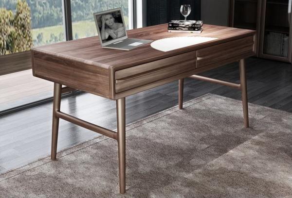 American Dark Walnut Wood Furniture Nordic design of Writing Desk Reading table in Home Study room Office Furniture