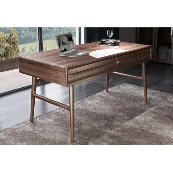 American Dark Walnut Wood Furniture Nordic design of Writing Desk Reading table in Home Study room Office Furniture