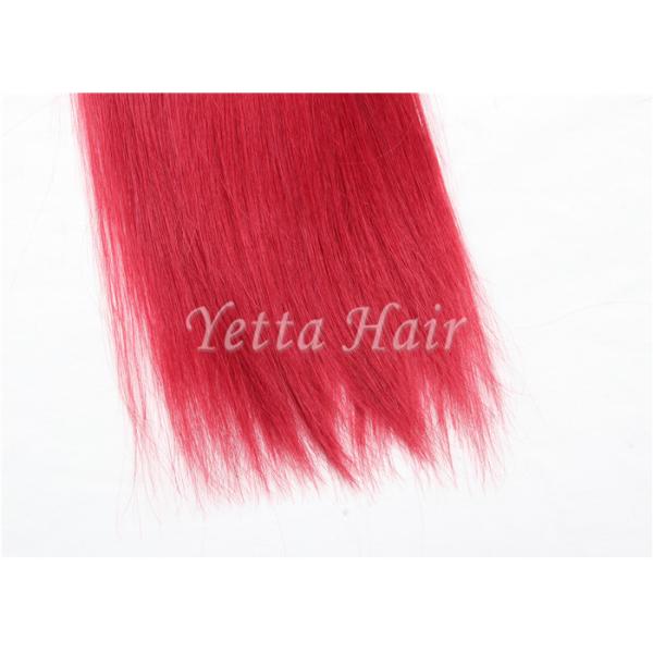 Яркие красные Unprocessed волосы Remy eurasian, Weave человеческих волос 16 дюймов