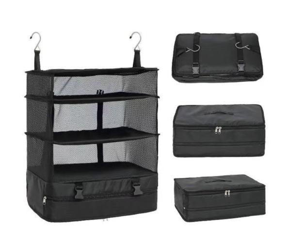 TRAVEL HANGING BAG HOME GOODS FOREIGN TRADE NEW MULTI-FUNCTIONAL CLOTHING TRAVEL THREE-LAYER STORAGE BAG HANGING BAG