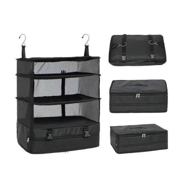 TRAVEL HANGING BAG HOME GOODS FOREIGN TRADE NEW MULTI-FUNCTIONAL CLOTHING TRAVEL THREE-LAYER STORAGE BAG HANGING BAG