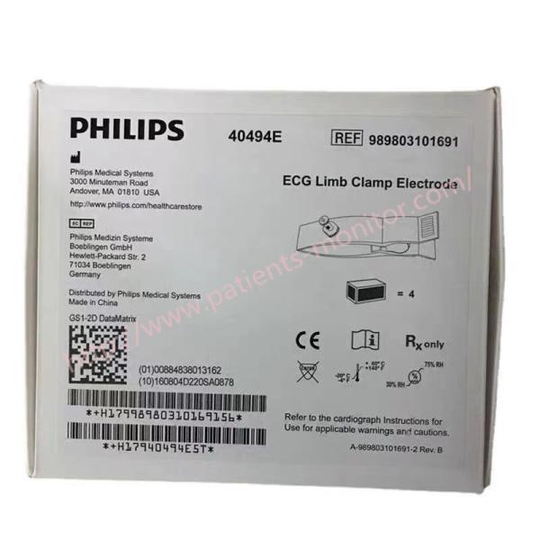 40494E diagnóstico adulto do cardiógrafo da placa do elétrodo Icon/C400 4/Bx da braçadeira do membro da referência 989803101691 Philip ECG