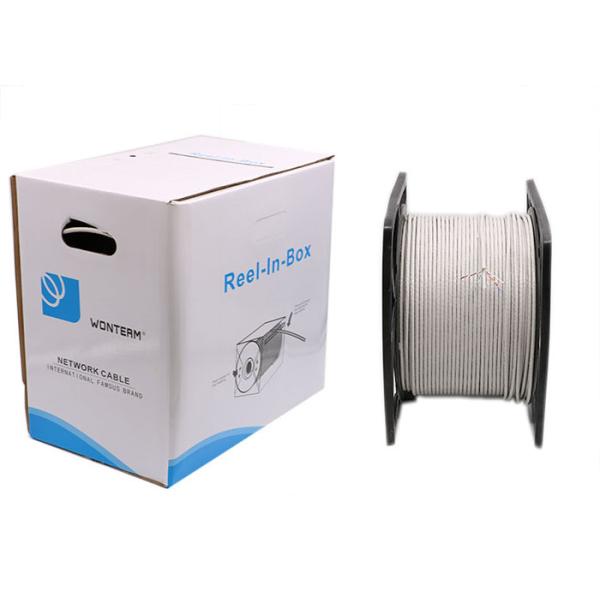 Bare Copper 0.56mm Cat6 UTP Cable , Solid 500MHz Ethernet Cat6 Cable 1000ft