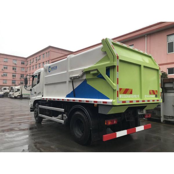 Docking Garbage Truck Efficient Municipal Waste Collection Vehicle