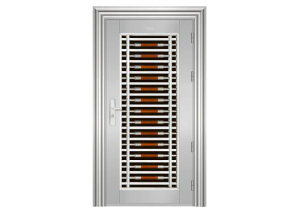 Fire Prevention Residential Steel Entry Doors Heat Insulation Various Type Available