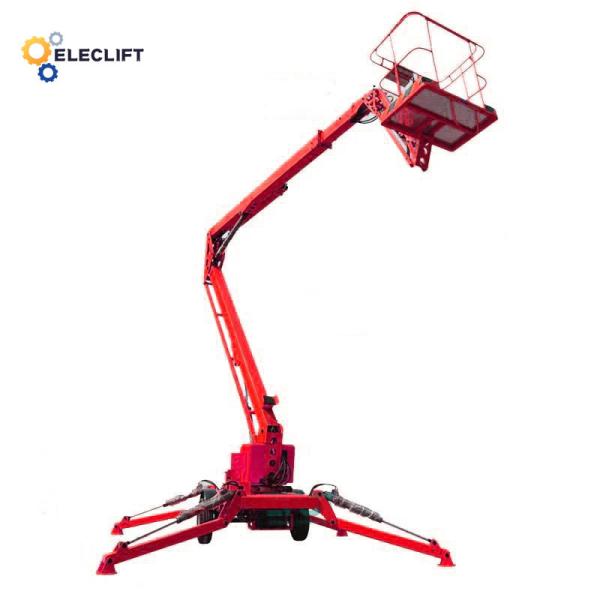 Automatic Stabilizer System Narrow Electric Articulating Boom Lift with 0.43m Ground Clearance