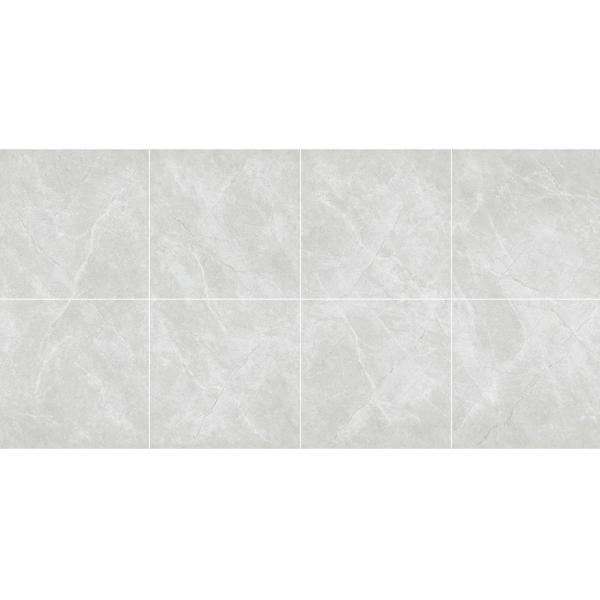 Light Gray 1000x1000mm Stain-Resistant Antibacterial Indoor Floor Polished Glazed Porcelain Tile For Apartment Rebuilding