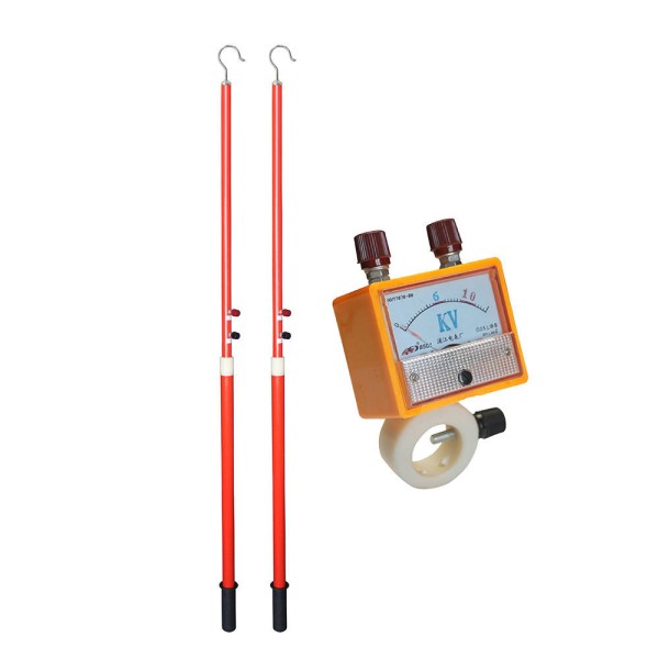 Portable 10kV Line Phasing Tester With Insulated Sticks For Live Power Line Test