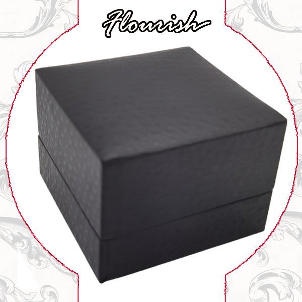 Custom Logo Printing Black Texture Paper Watch Packaging Gift Box According to Customer Requirements for Luxury Products