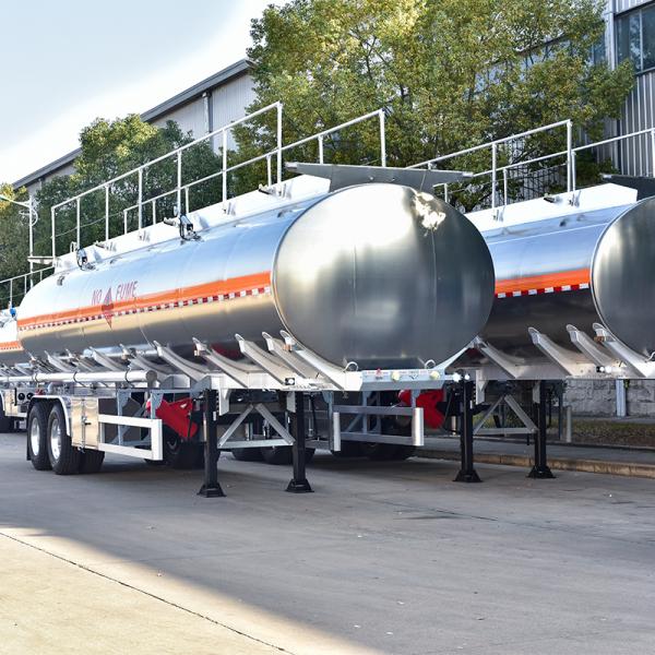 38000 Liter Large Capacity Tank Semi Trailer Stainless Steel Fuel Delivery Tankers Oil Tank Trailer
