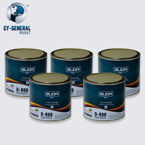 Pale Yellow 3L Car Polyester Putty No Cracks Body Soft Polyester Filler