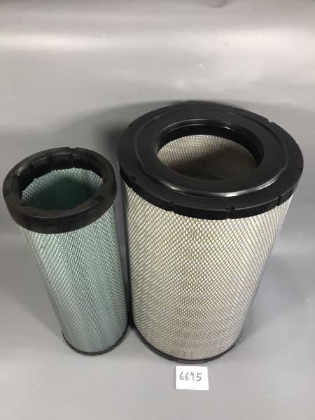 Professional Excavator Air Filter , Heavy Equipment Air Filters Components Easy Assembly