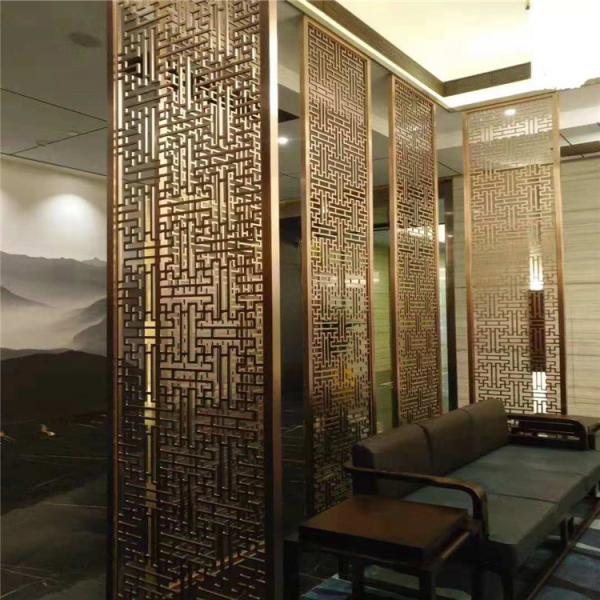 The Most Popular Stainless Steel 3d Pattern Gold Room Partition Wall Divider Panel