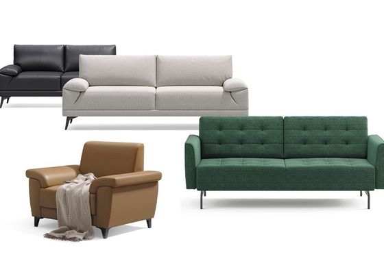 Chen Commercial Sofa with Hand-Tufted Upholstery and 109° Angled Armrests for Modern Business Spaces
