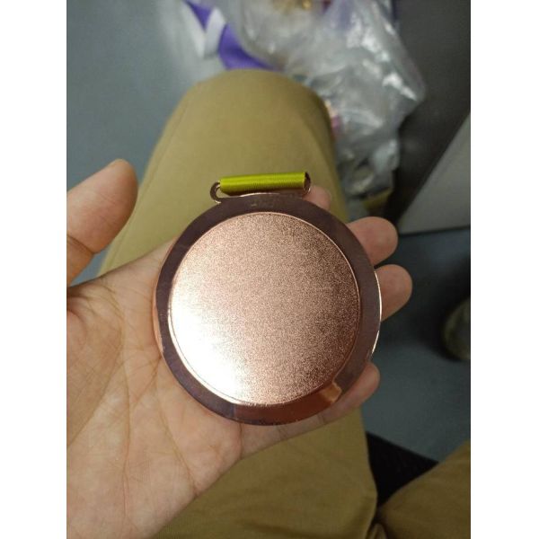 Cheap custom blank medals with ribbon can print your own logo