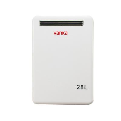 28L Tankless Outdoor Gas Water Heater Wall Mounted Low NOx Emissions