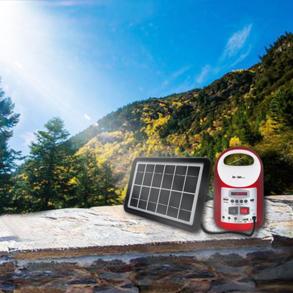 mini solar system commercial solar lighting energy FM radio, MP3 speaker distributor digital products