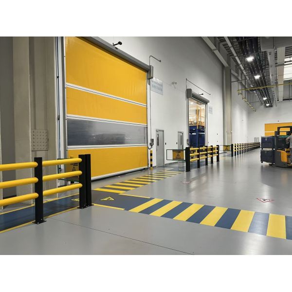 Upright Protector Anti Collision Post Flexible Safety Barrier Single Rail / 2 Rails / 3 Rails
