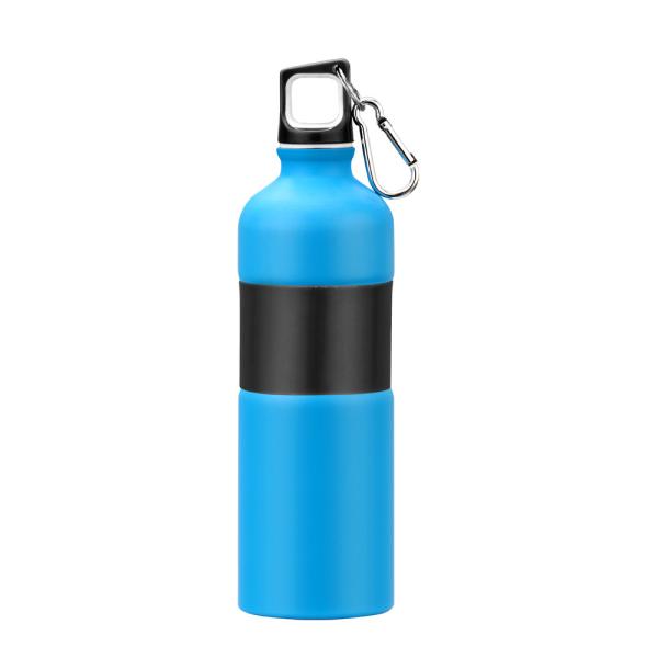 750ml Aluminum Rubber Grip Sport Double Color Eco Water Bottle BPA Free