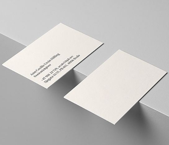 Minimalist Corporate Paper Business Cards With Double-Sided Printing For Networking