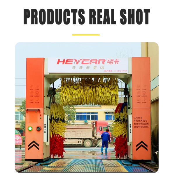 Car Cleaning 368*230*285cm Full Automatic Rollover Car Wash Machine Equipment with Style and 3 Brush System