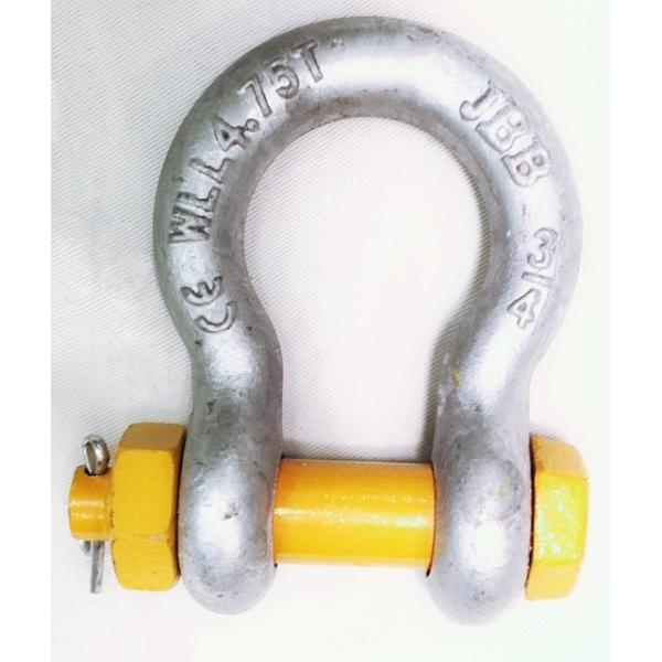 Hot Dip Galvanized Shackle Bows For Bolt Type Shackle WLL 30T-175T 5.4x Minimum Breaking Load 2x Proof Load