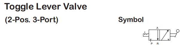 Vanne manuelle pneumatique en aluminium série XQ avec orifice 1/8