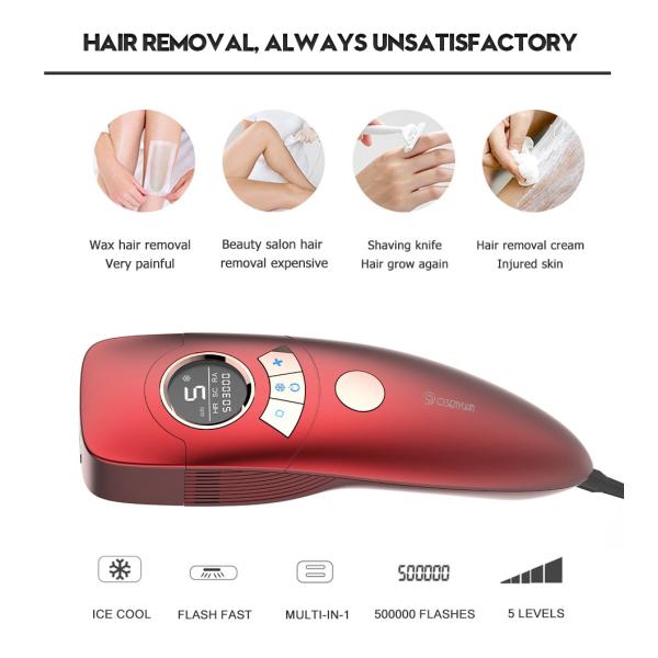 Epilator Permanent Ipl Laser Hair Removal Machine For Boay Bikini Face Underarm