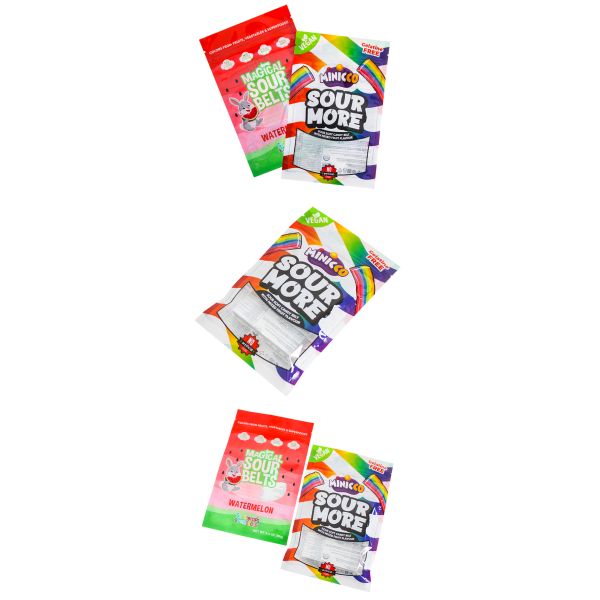 Custom Printed Food Grade Candy Packaging Bags Custom Logo Zipper Lock Candy Pouch