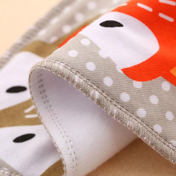 24 Months Organic Cotton Drool Bibs Unisex Newborn Bibs With Adjustable Snaps