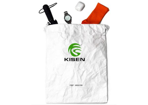 Neoprene Satin Tyvek Drawstring Bags , High Technology Reusable Tyvek Paper Bag